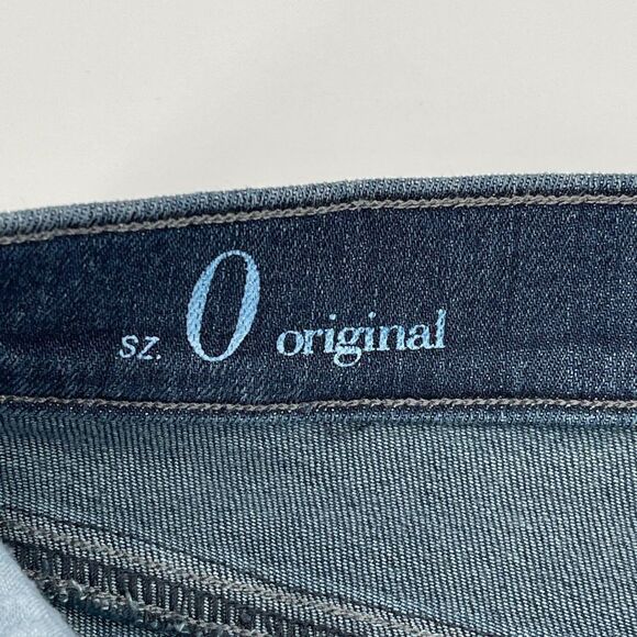 The Loft Bermuda Denim Dark Wash Jean Roll Up Shorts - Picture 7 of 10